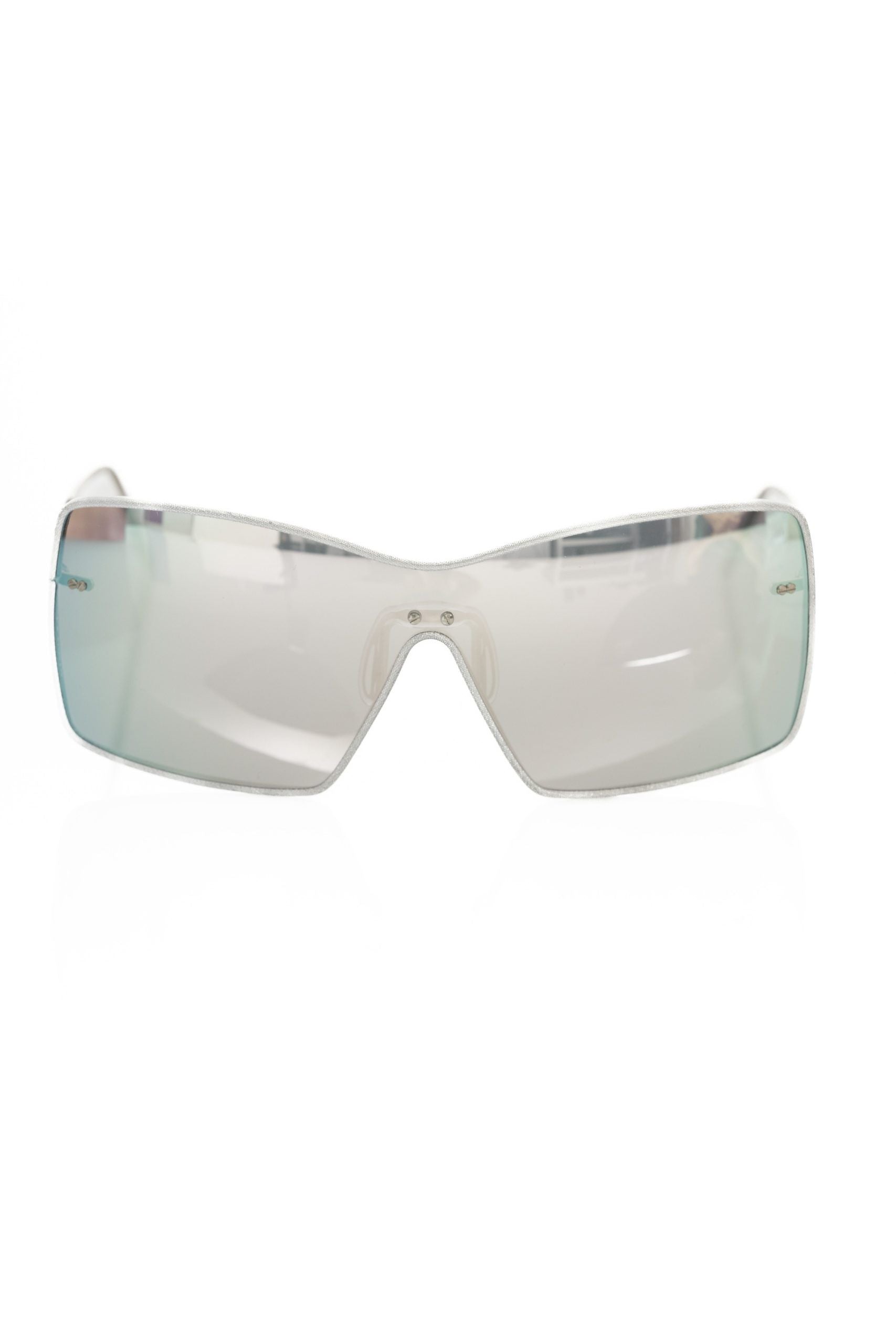Frankie Morello Silver Metallic Fibre Women Sunglasses