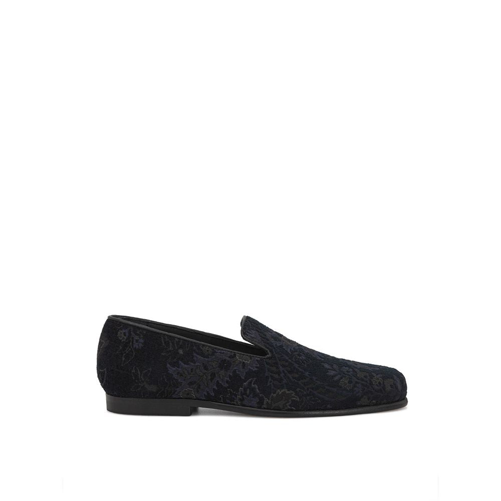 Etro – Slipper aus blauem Leder