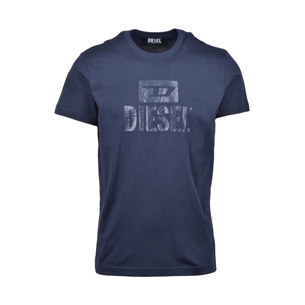 Diesel – Blaues Baumwoll-T-Shirt