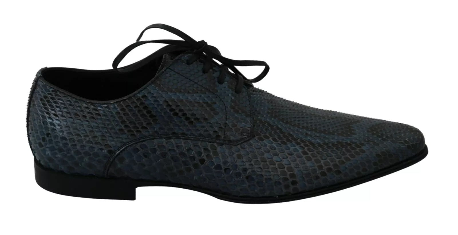Dolce & Gabbana Blaue Pythonleder-Schlangenlederschuhe