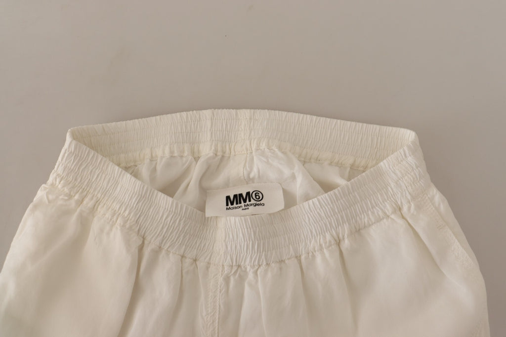 Maison Margiela White Cropped Pants for Women additional view