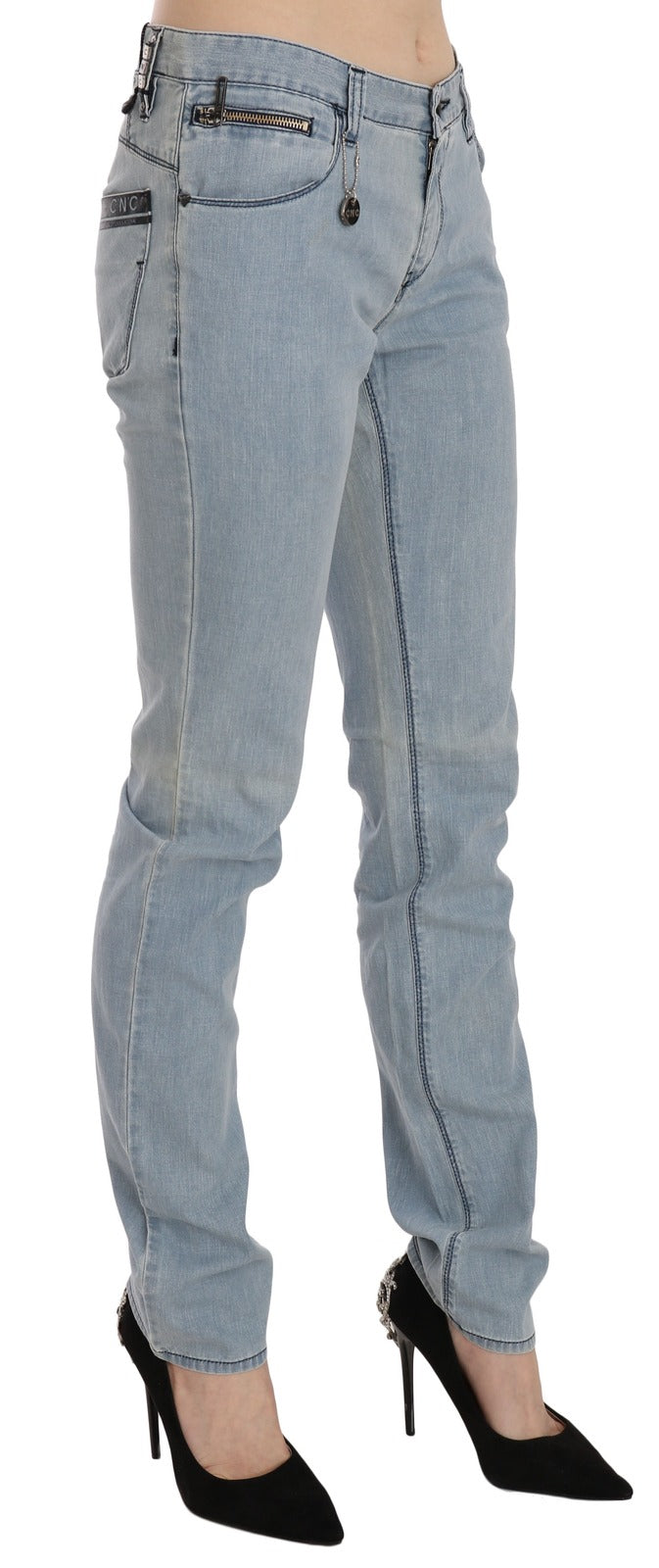 Costume National Blue Skinny Jeans for Women detail view