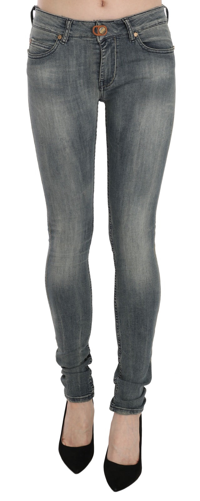 PLEIN SUD Blue Skinny Jeans for Women alternate view