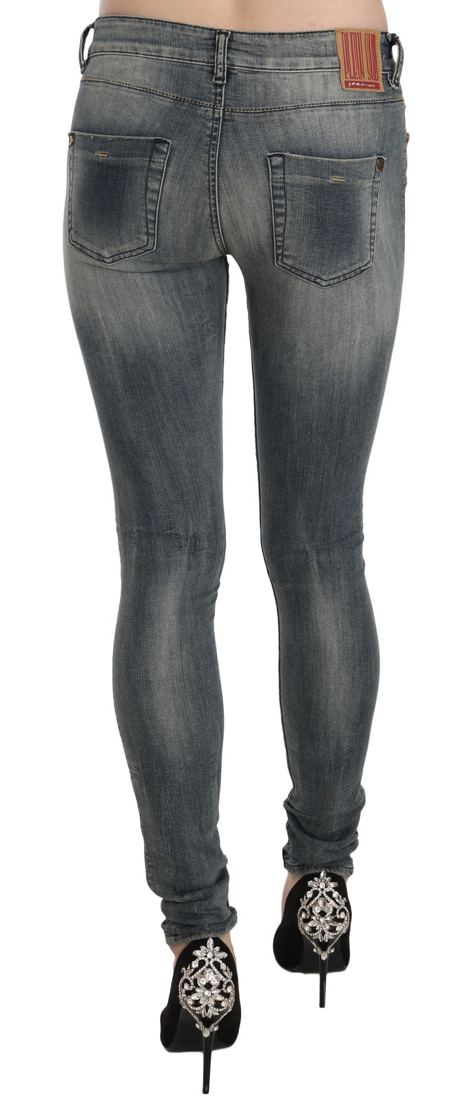 PLEIN SUD Blue Skinny Jeans for Women additional view