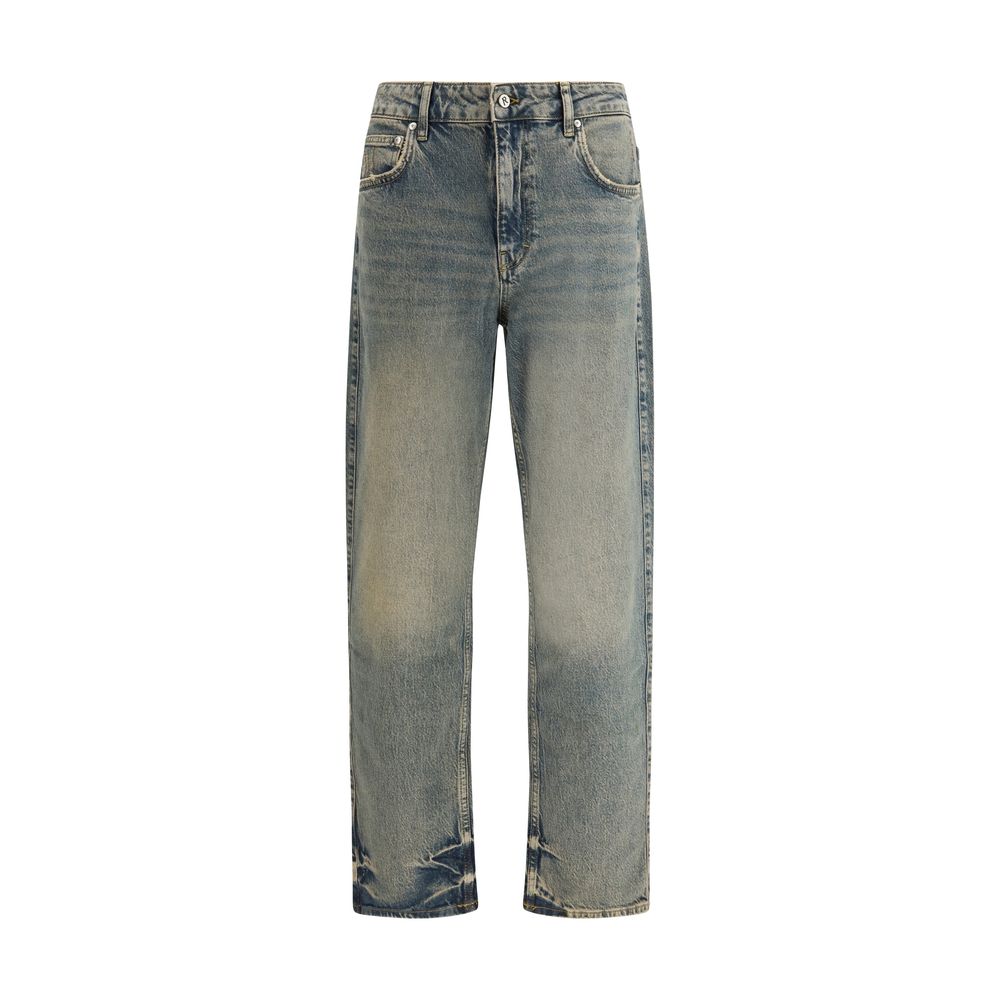 Represent Blue Straight Leg Jeans for Men