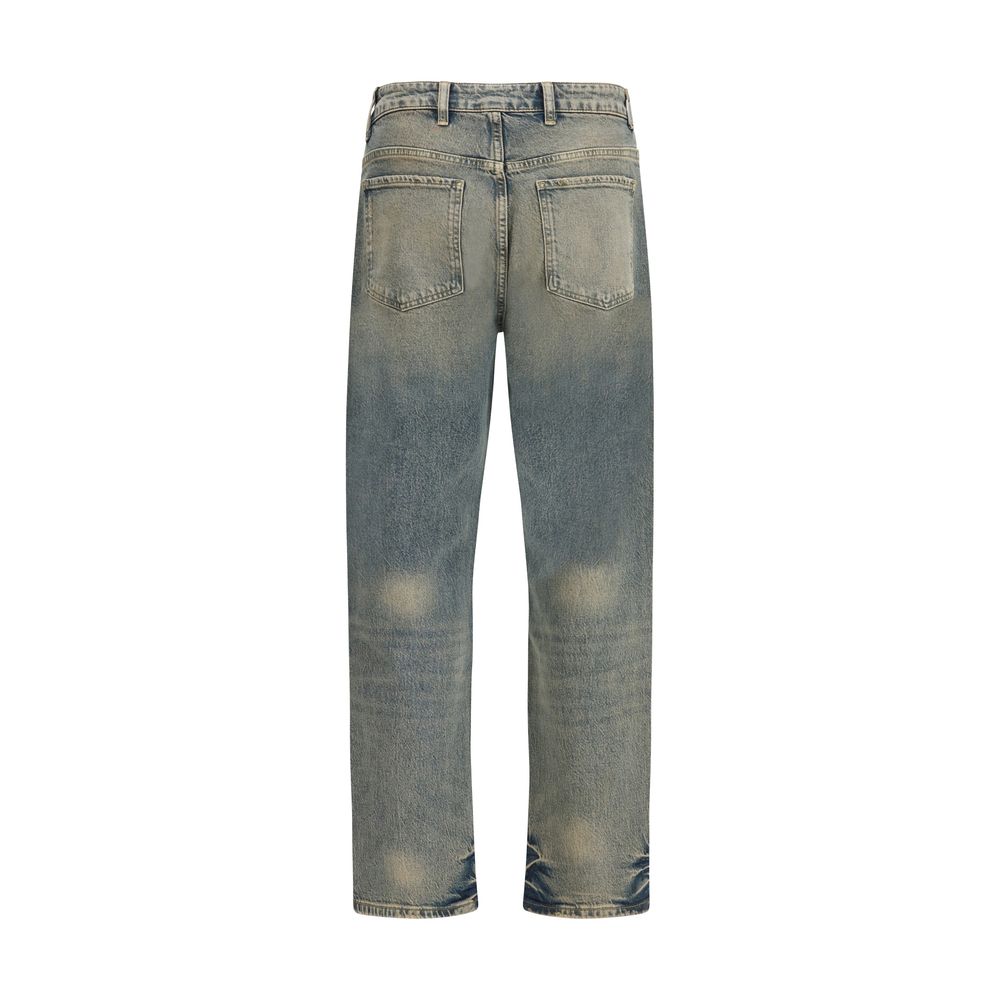 Represent Blue Straight Leg Jeans for Men alternate view