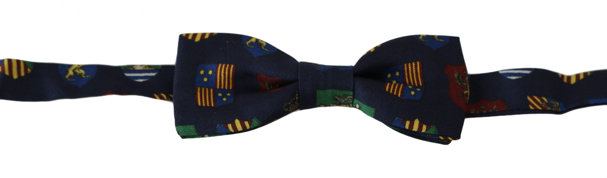 Nœud papillon pour homme Dolce & Gabbana Blue Flags 100 % soie réglable