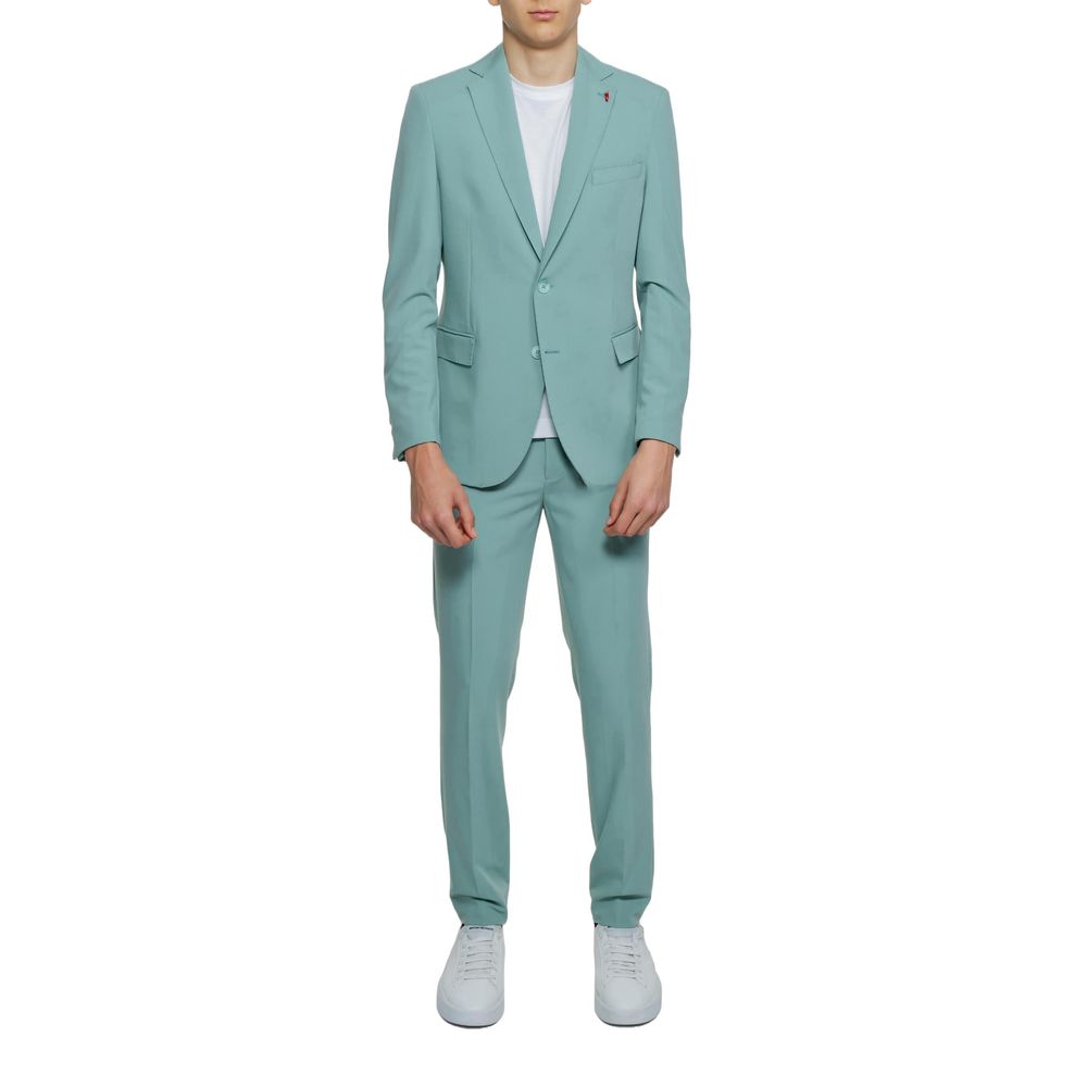 Mulish Green Polyester Two-Piece Suit