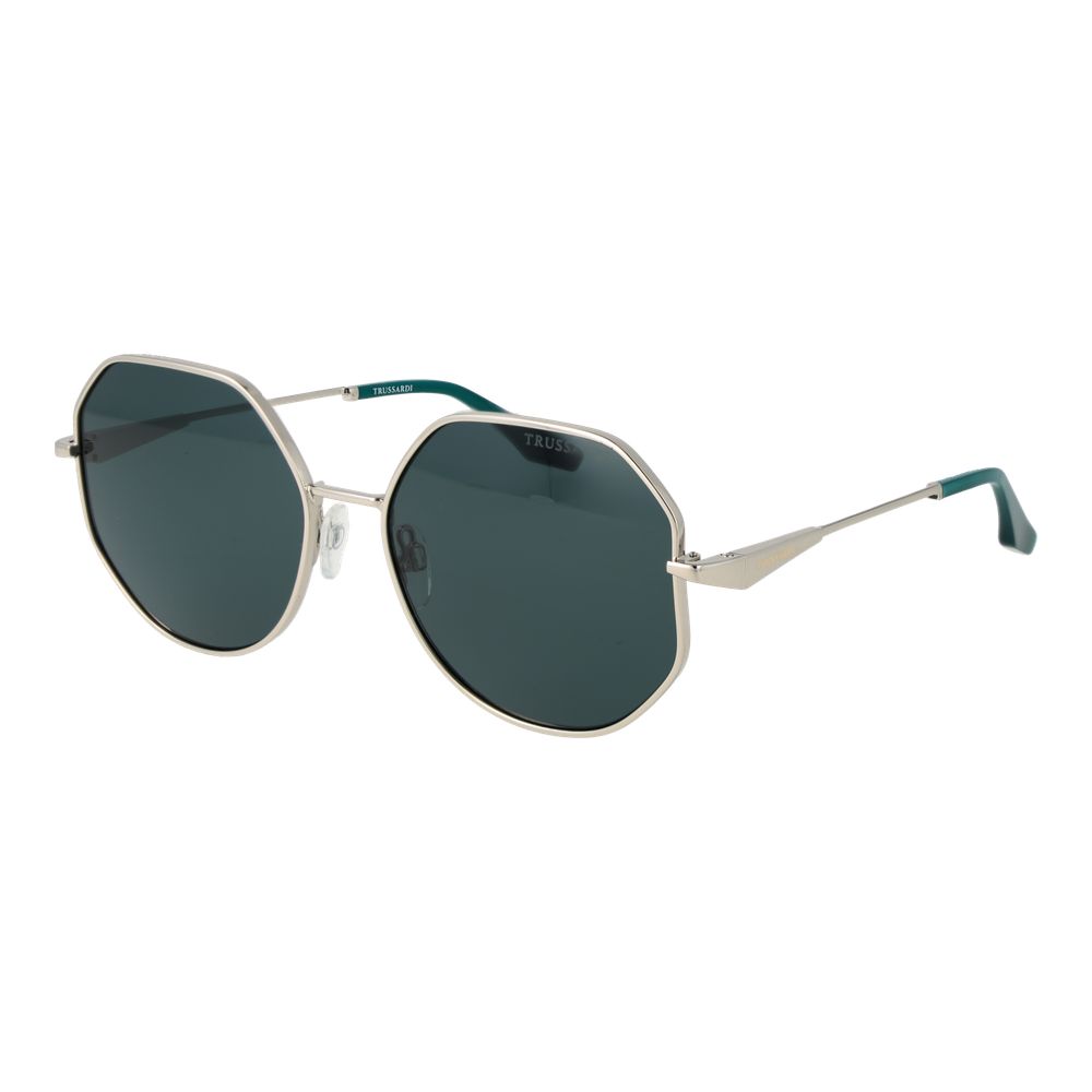 Lunettes de soleil Trussardi en métal argenté