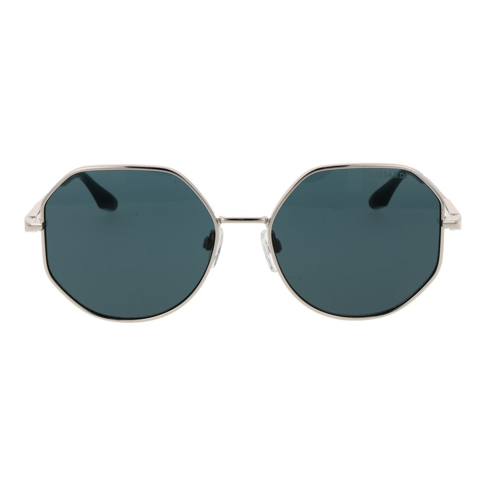 Lunettes de soleil Trussardi en métal argenté