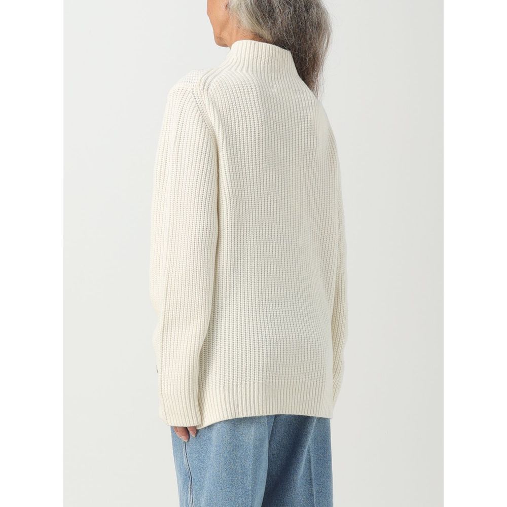 Sweat-shirt en laine mérinos beige Michael Kors