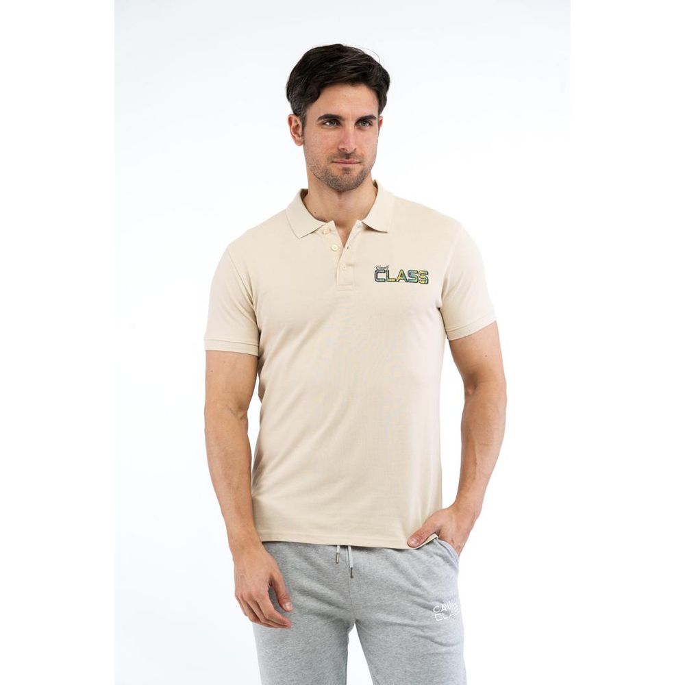 Polo Cavalli Class en coton beige
