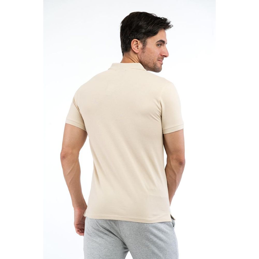 Polo Cavalli Class en coton beige