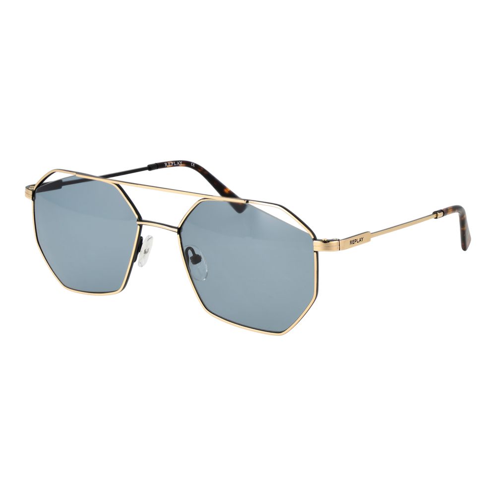 Replay Gold Sunglasses Unisex