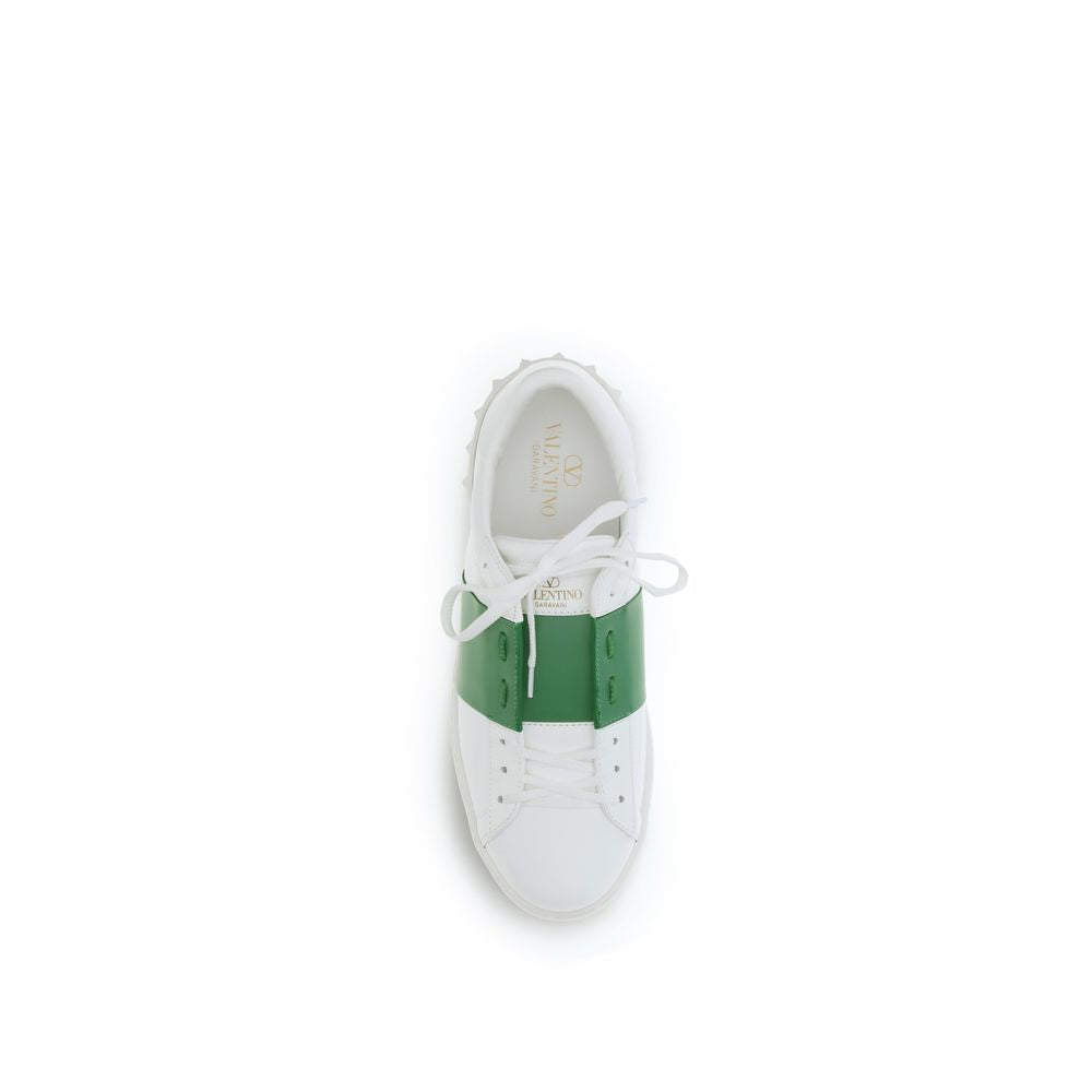 Valentino Garavani White Low Top Sneakers for Men side view