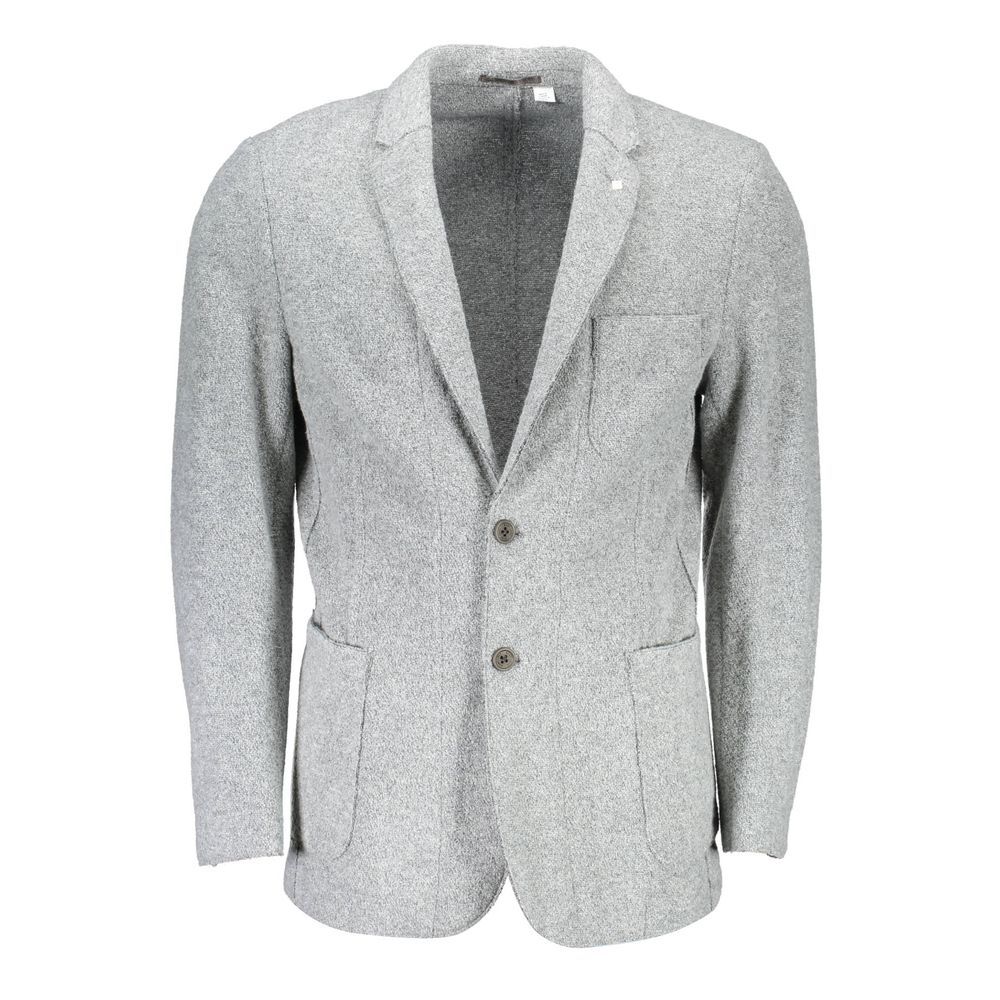 Blazer Gant en polyester et laine gris