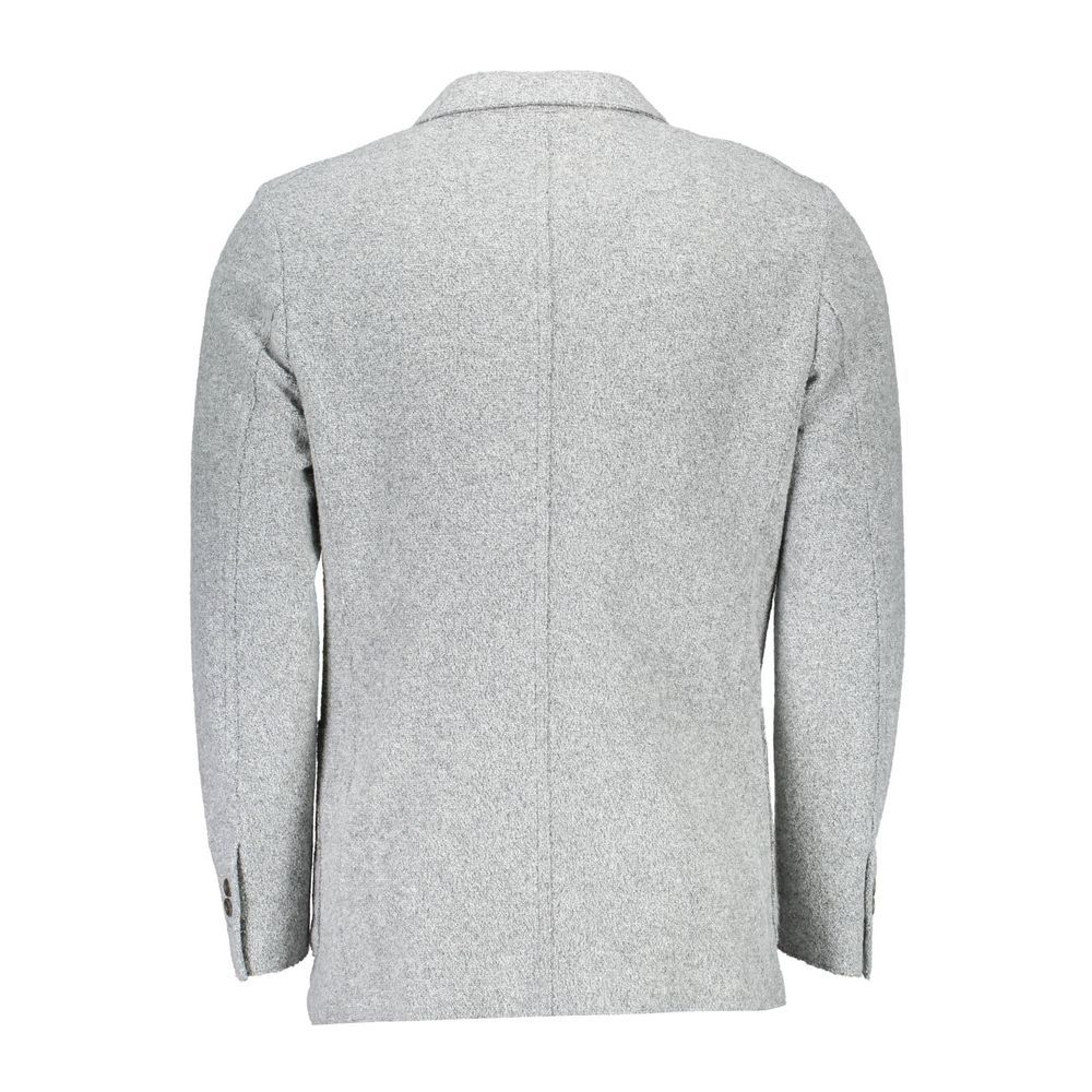 Blazer Gant en polyester et laine gris
