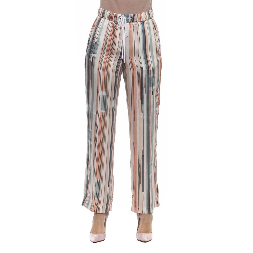Peserico Multicolor Viscose Casual Pants