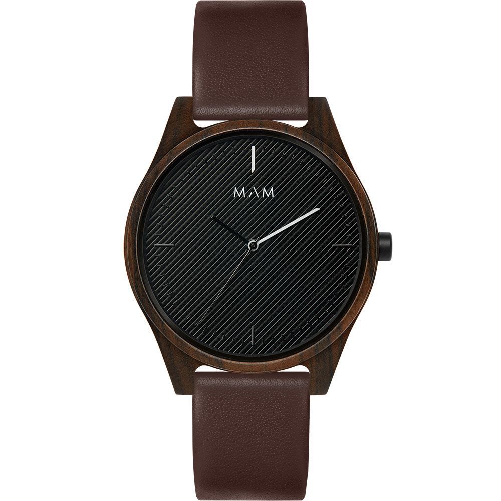 MAM Montre de ville en cuir marron