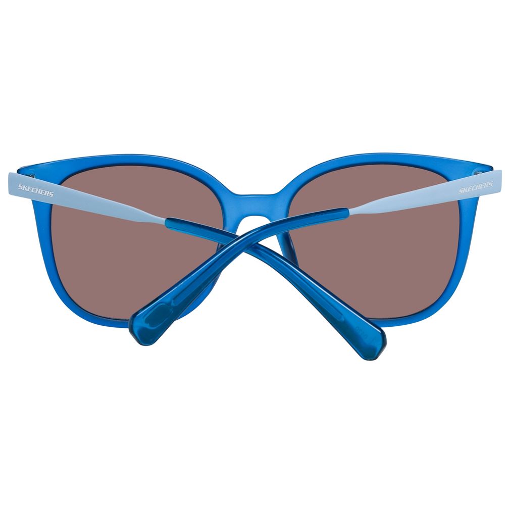 Lunettes de soleil en plastique bleu SKECHERS
