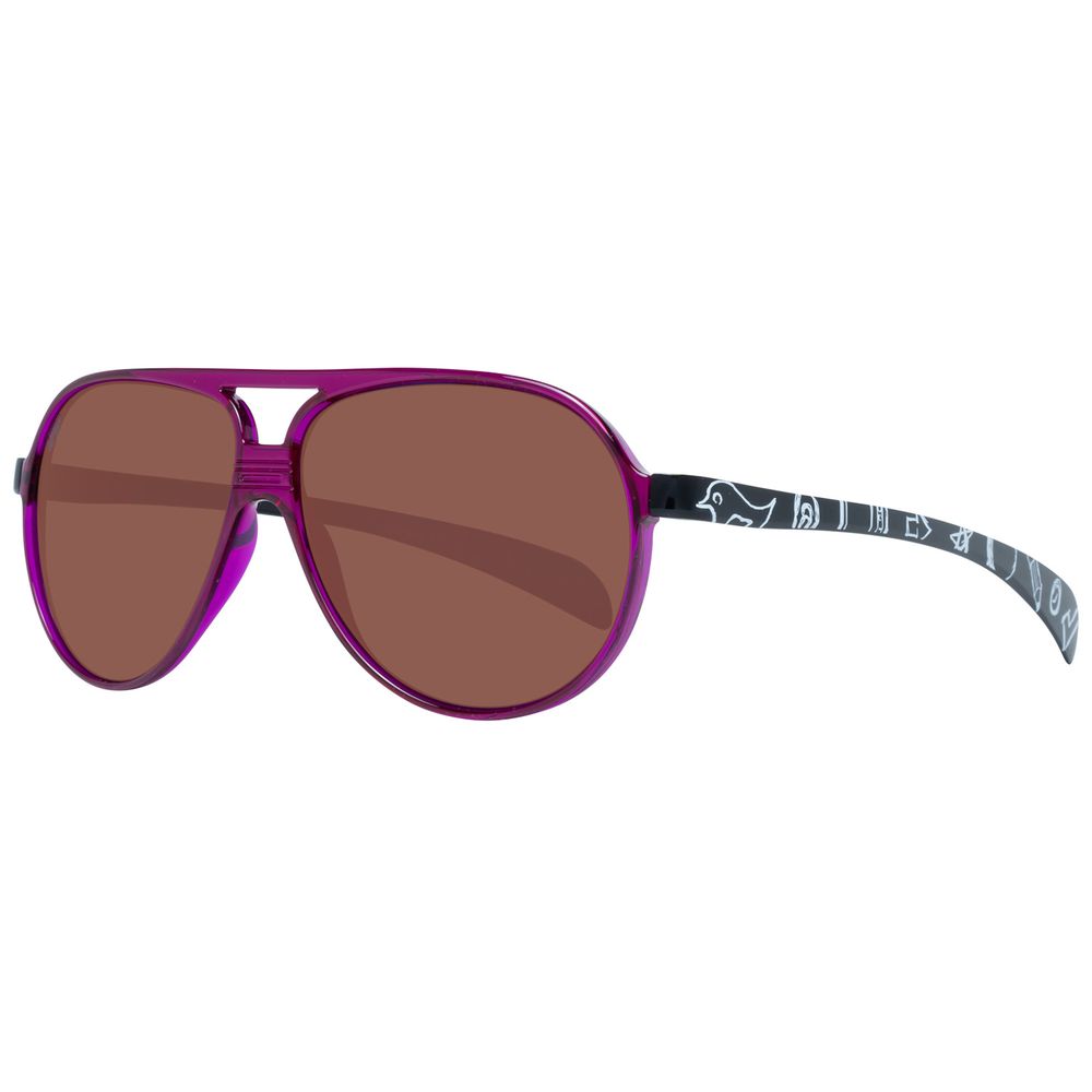 ESSAYEZ DE CHANGER LA COUVERTURE Lunettes de soleil en plastique violet