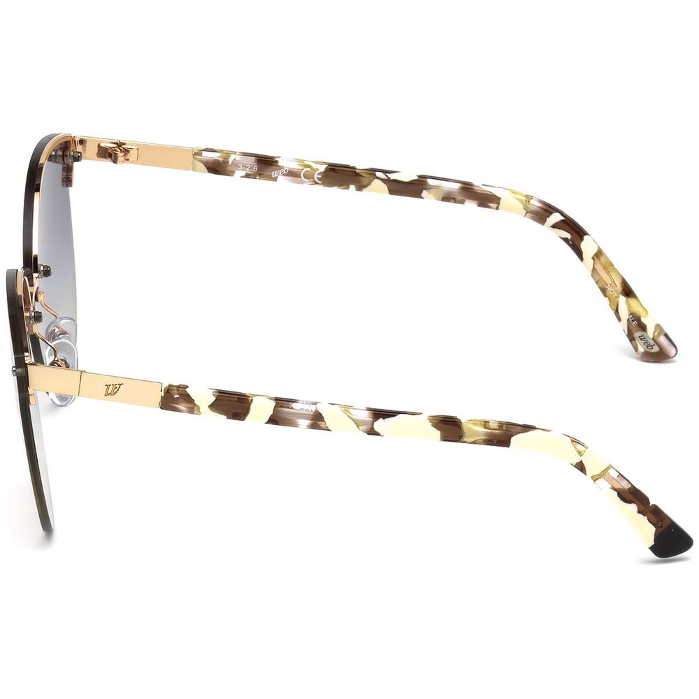 Lunettes de soleil en métal rose WEB EYEWEAR