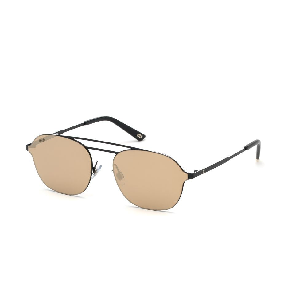 WEB EYEWEAR Black Metal Sunglasses