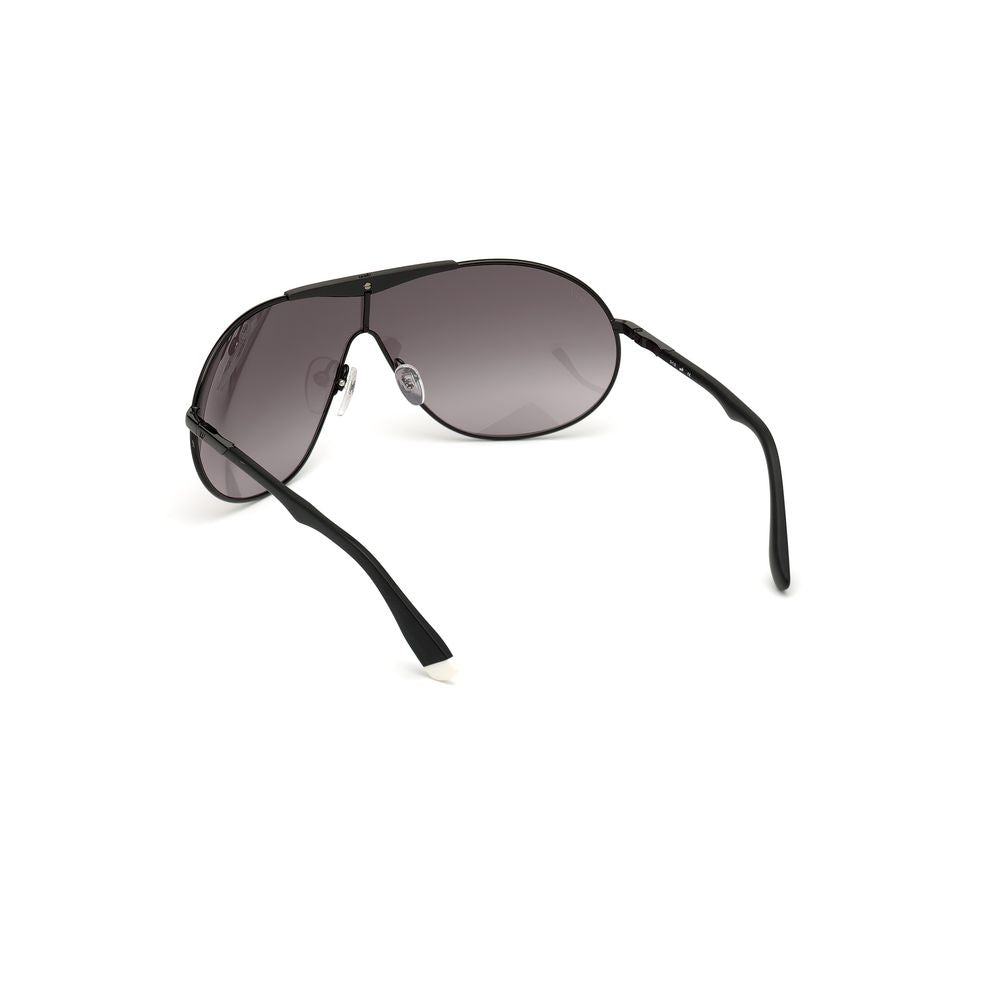 WEB EYEWEAR Black Metal Sunglasses