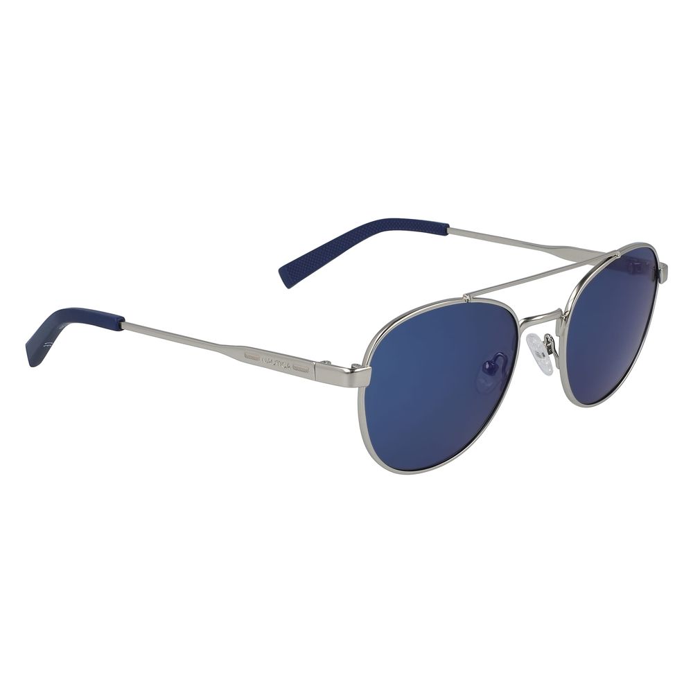 Lunettes de soleil métalliques Nautica argentées