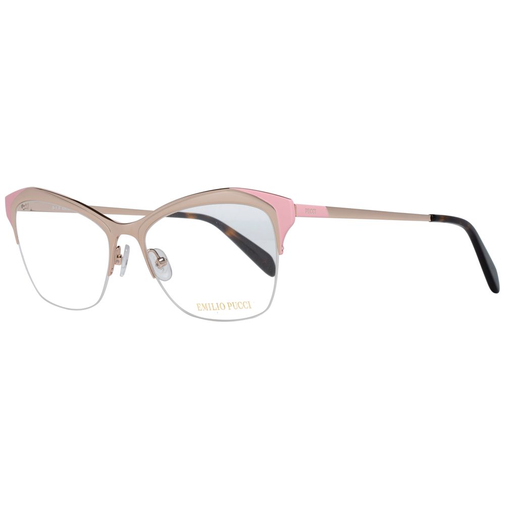 Emilio Pucci Gold Glasses Frames for Women
