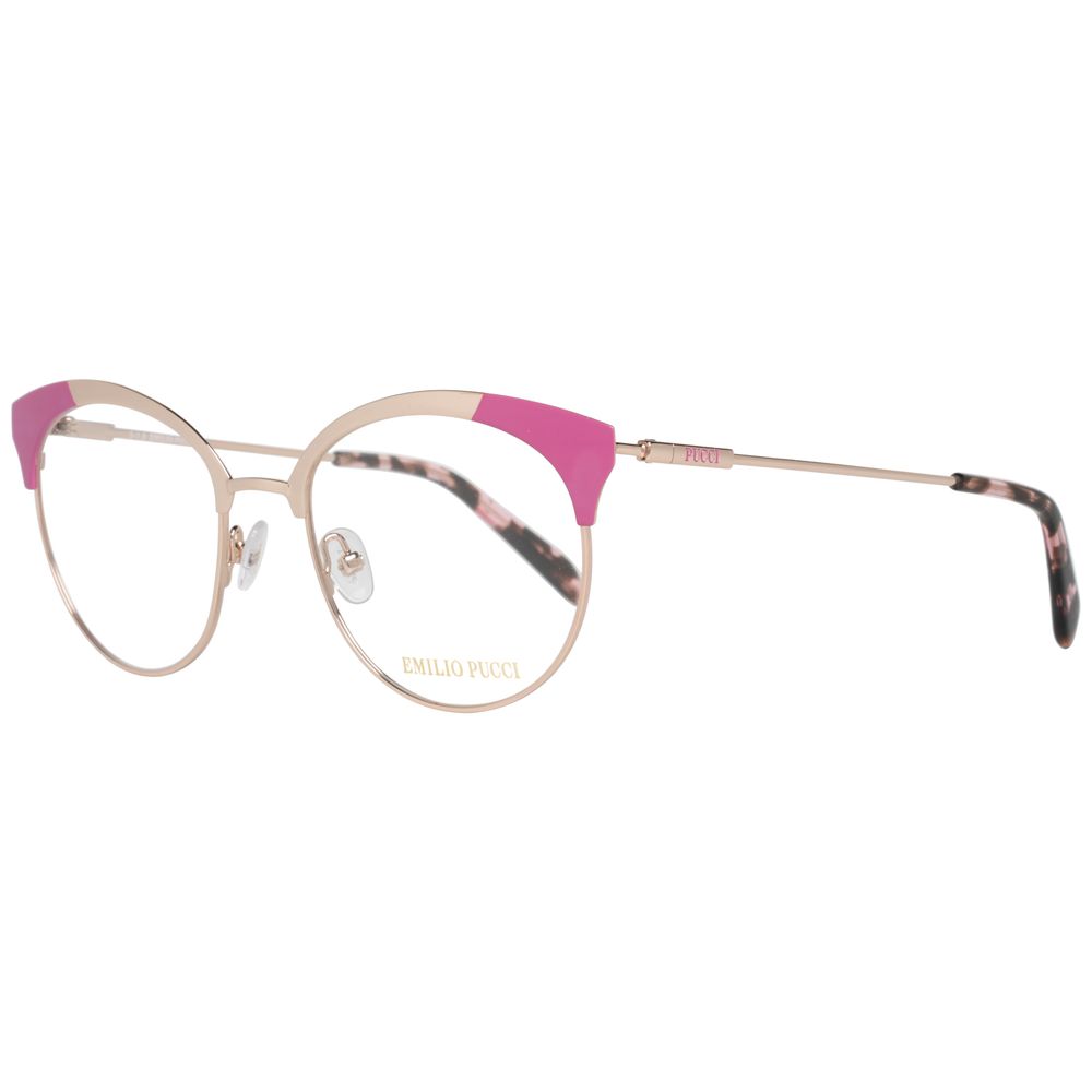 Emilio Pucci Gold Glasses Frames for Women