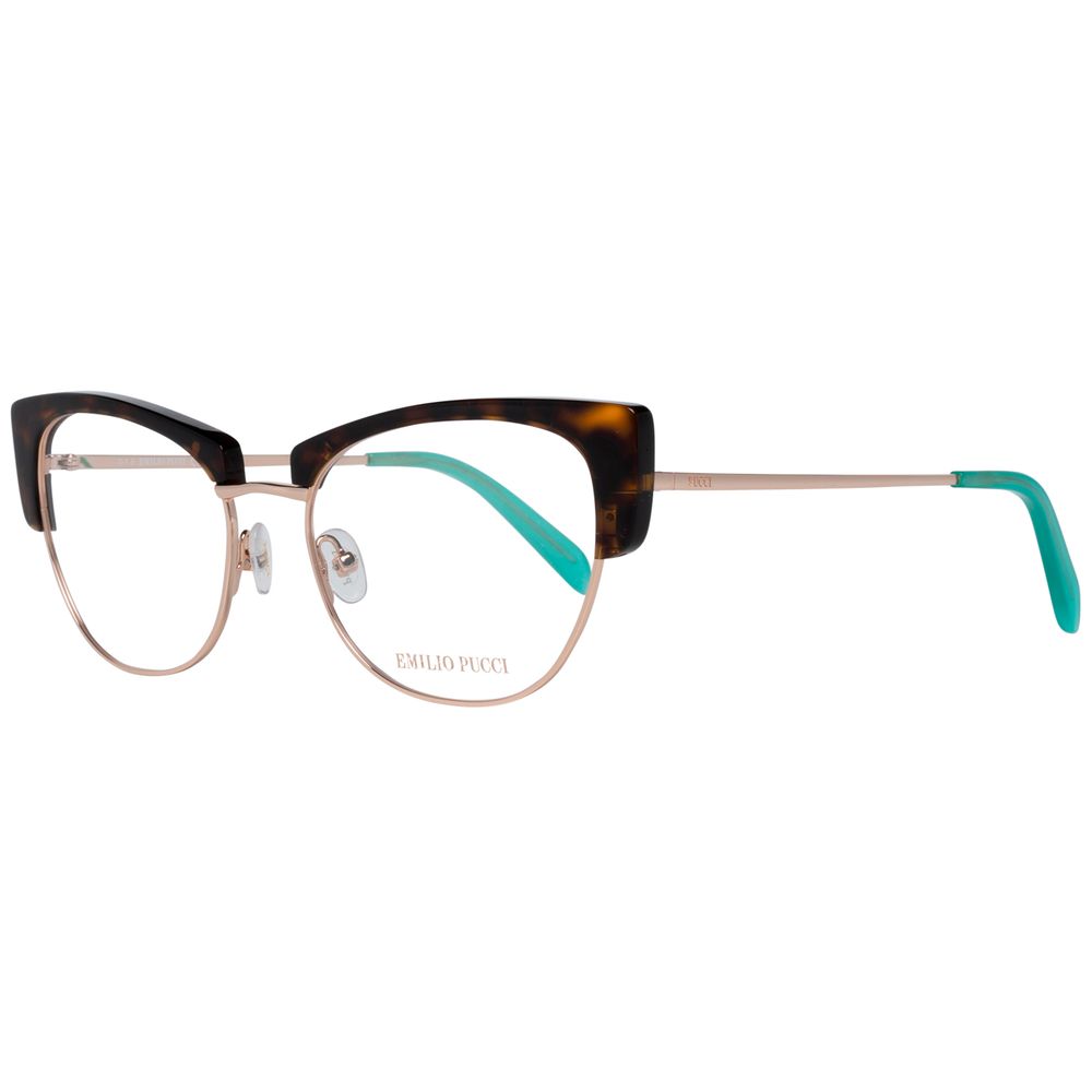 Emilio Pucci Gold Glasses Frames for Women