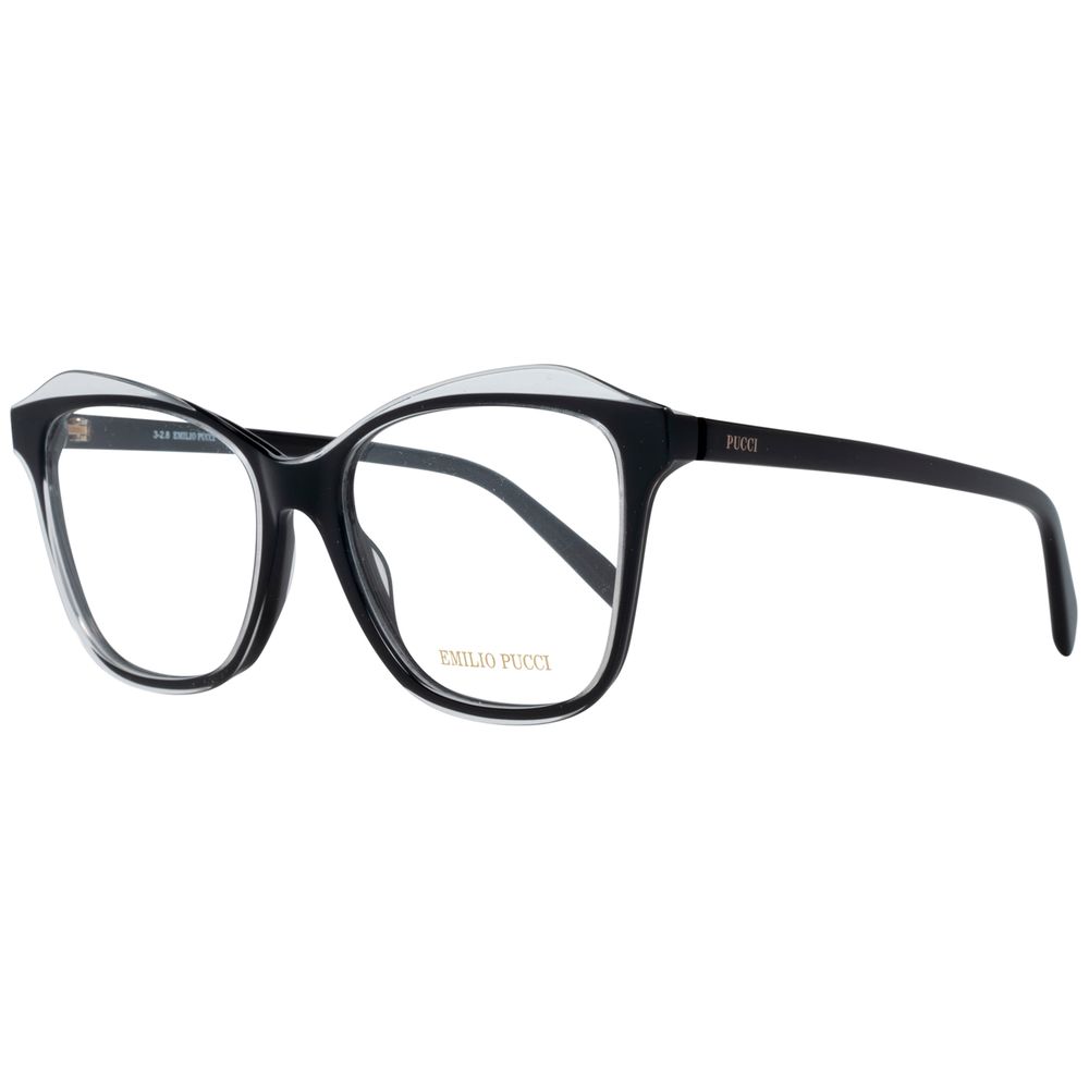 Lunettes (Monture) en plastique noir Emilio Pucci
