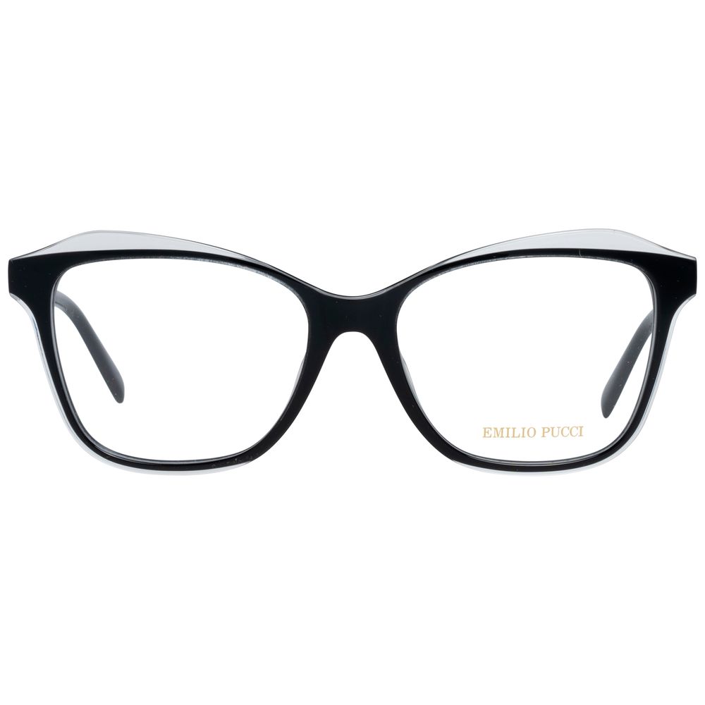 Lunettes (Monture) en plastique noir Emilio Pucci