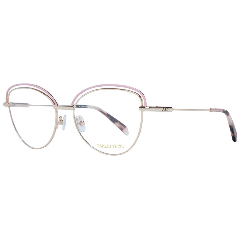 Lunettes (Monture) en métal doré Emilio Pucci