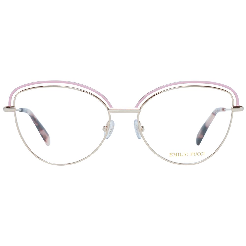 Lunettes (Monture) en métal doré Emilio Pucci