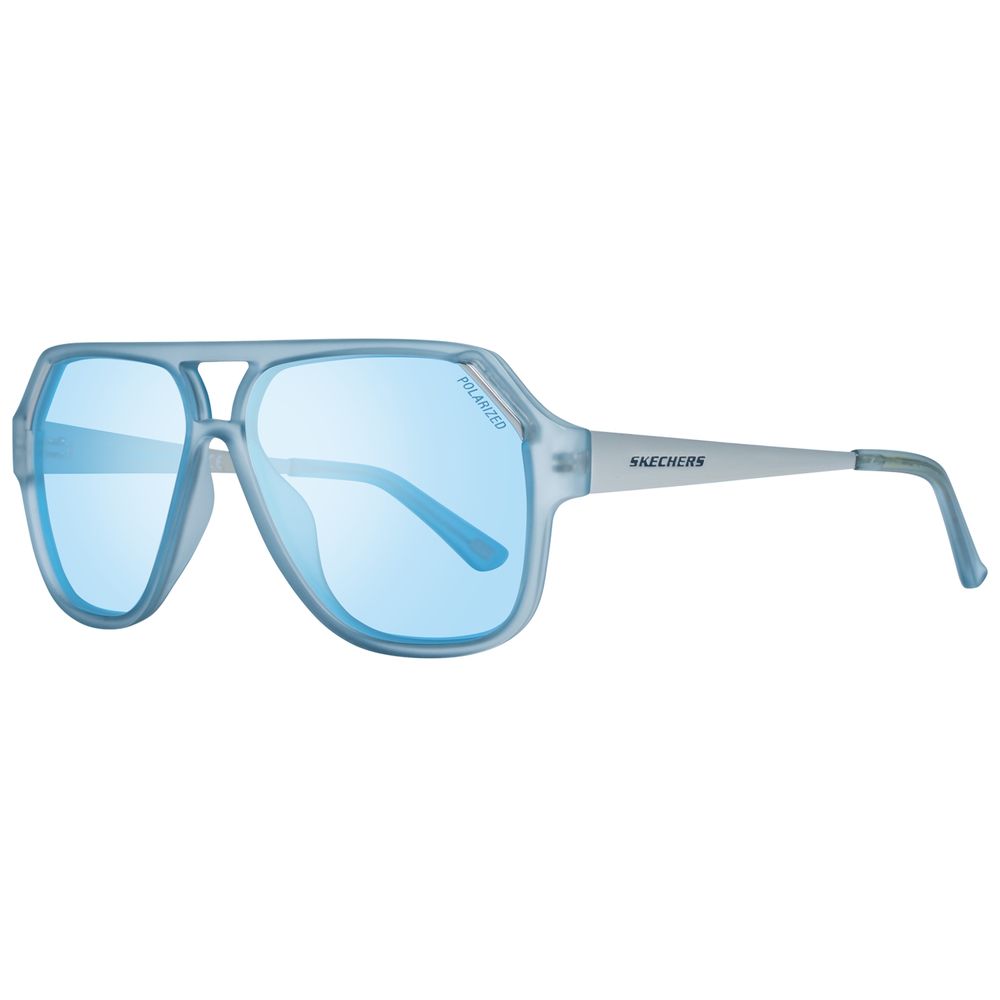 Lunettes de soleil en plastique bleu SKECHERS