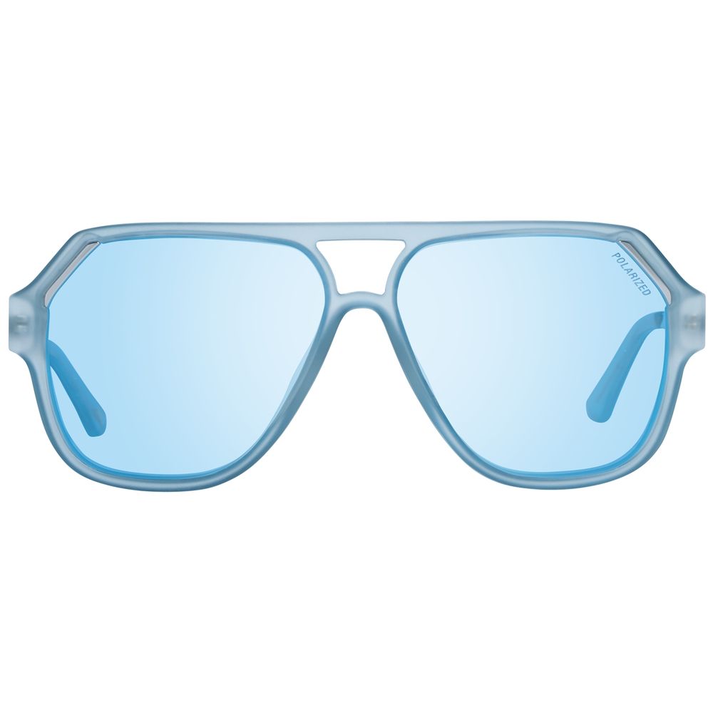 Lunettes de soleil en plastique bleu SKECHERS