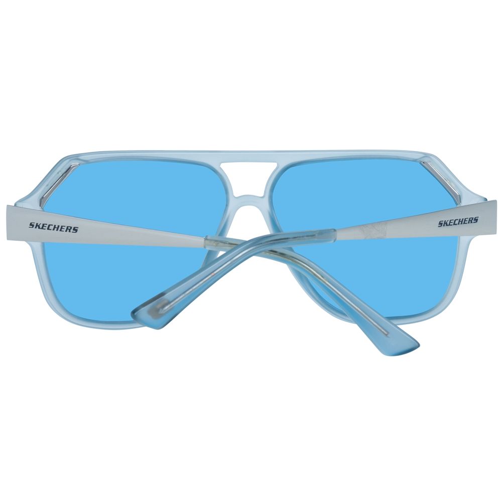 Lunettes de soleil en plastique bleu SKECHERS