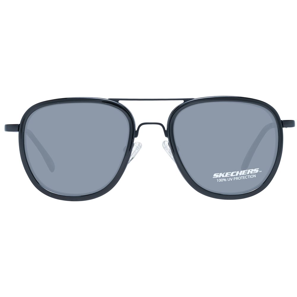 SKECHERS Lunettes de soleil en métal noir