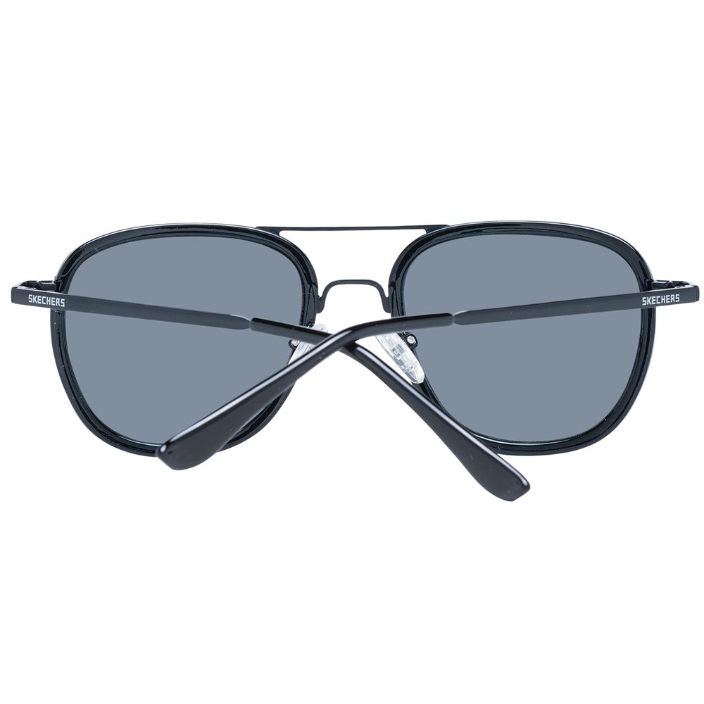 SKECHERS Lunettes de soleil en métal noir