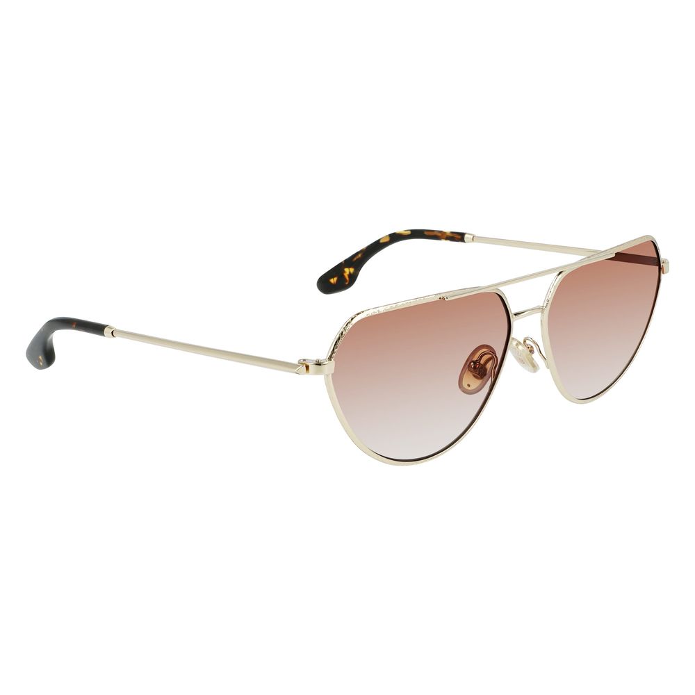 Victoria Beckham Gold Sunglasses for Women detail view