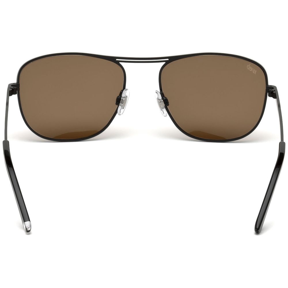 Lunettes de Soleil WEB EYEWEAR en Métal Noir
