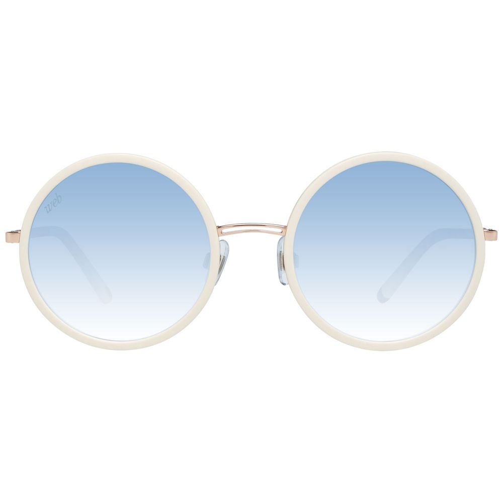 Lunettes de soleil en métal beige WEB EYEWEAR