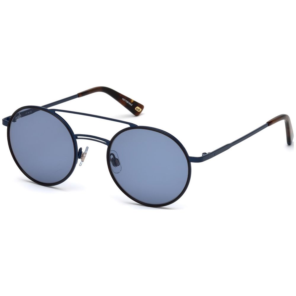 Lunettes de soleil WEB EYEWEAR en métal bleu