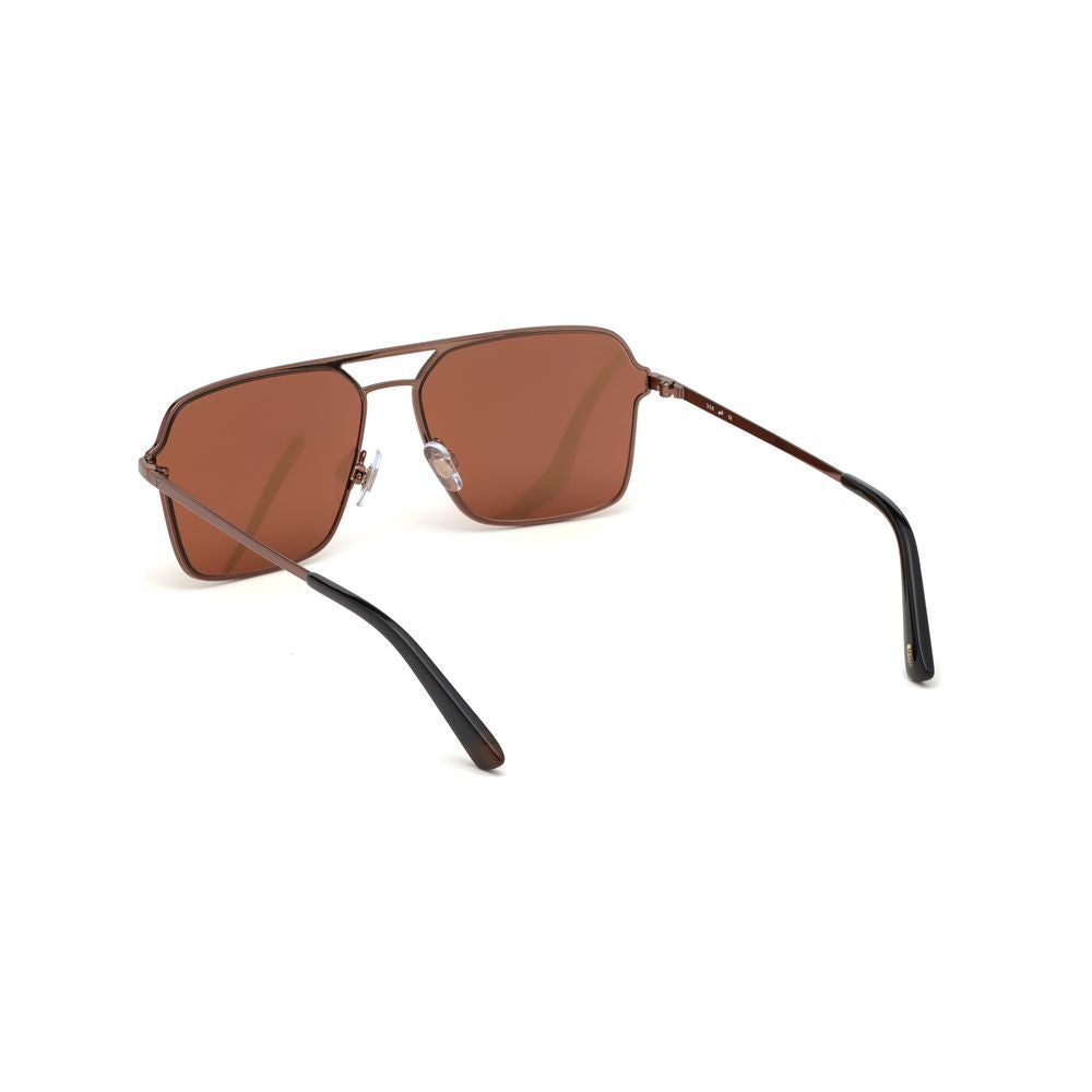 Lunettes de soleil WEB EYEWEAR en métal doré