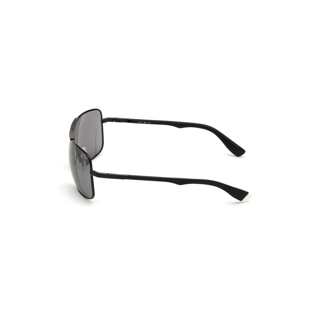 WEB EYEWEAR Black Metal Sunglasses