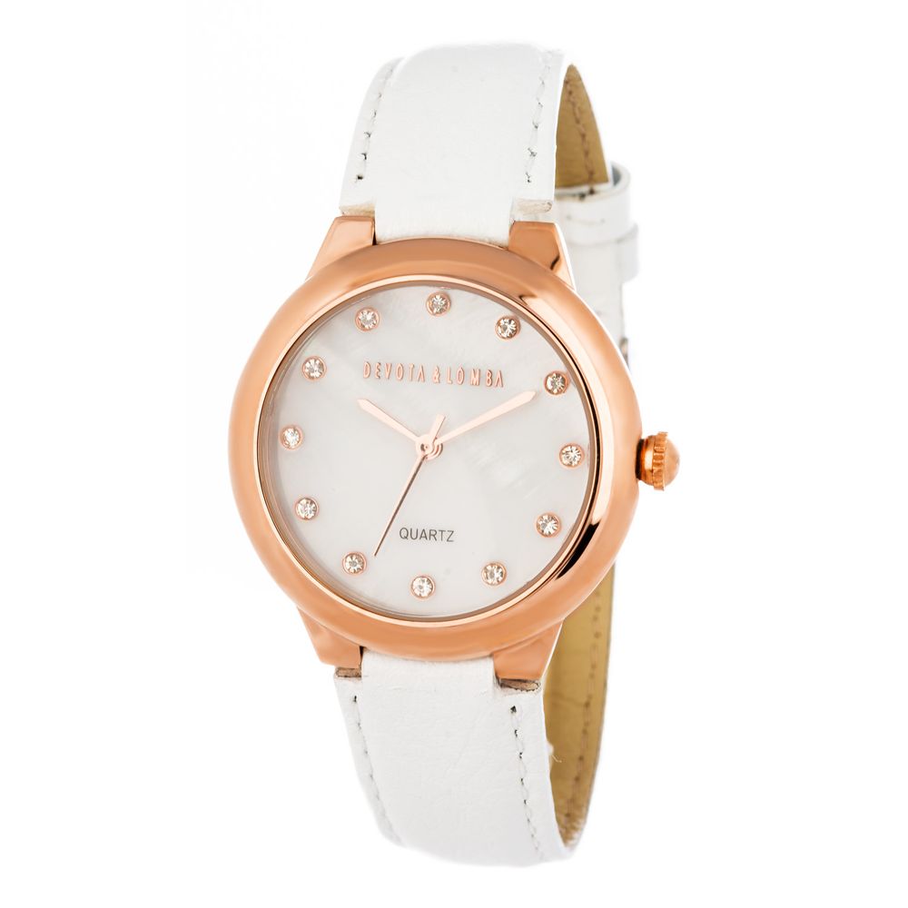 DEVOTA & LOMBA White Dress Watches for Women