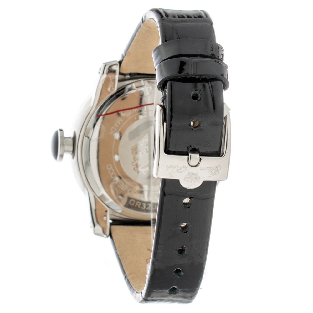 Montre en cuir noir GLAM ROCK