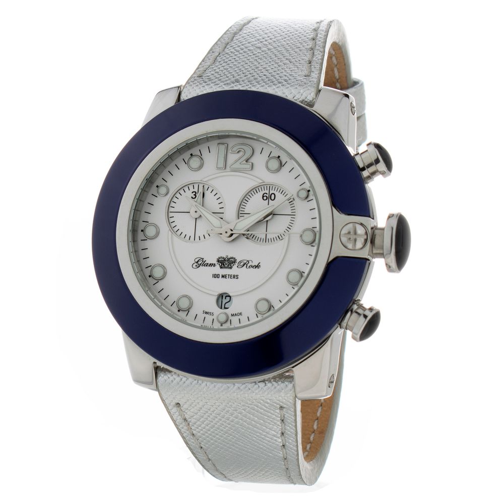 GLAM ROCK Silver Dress Watches for Women
